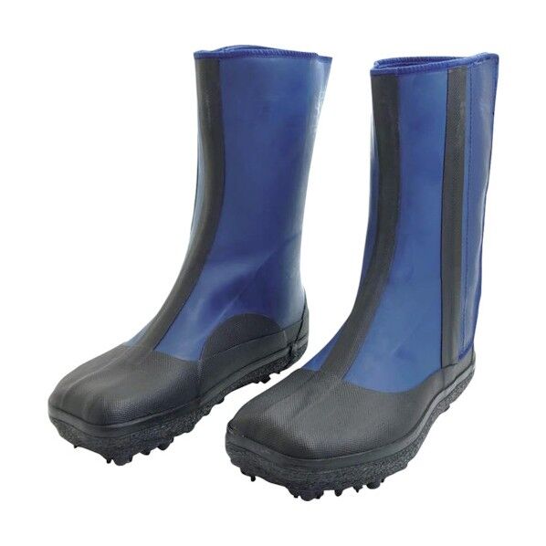 足袋 防水ワンタッチ中割先丸 スパイク底 ネイビー 28cm 112-28.0 1足