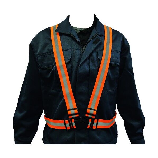 高輝度安全伸縮ベスト 蛍光オレンジ 1125120002 1着