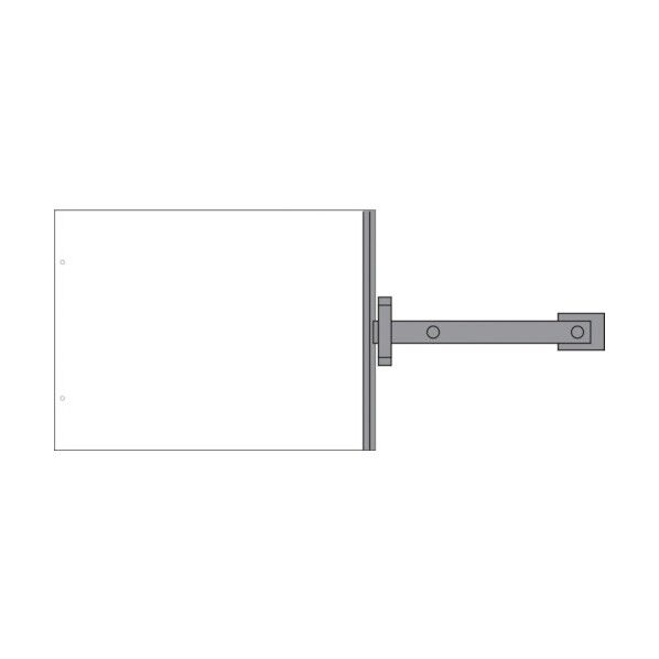 グリーンクロス スイング標識金具付 SB-99W 白無地 1146310151 1