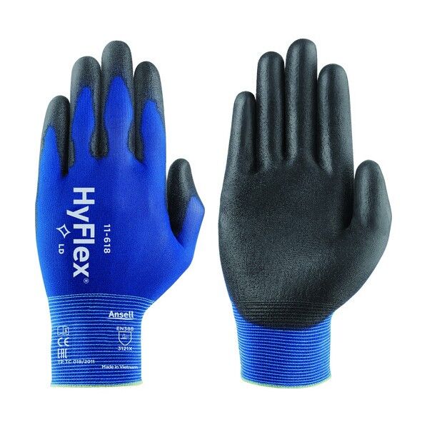 ウレタン背抜き手袋 ハイフレックス 11-618