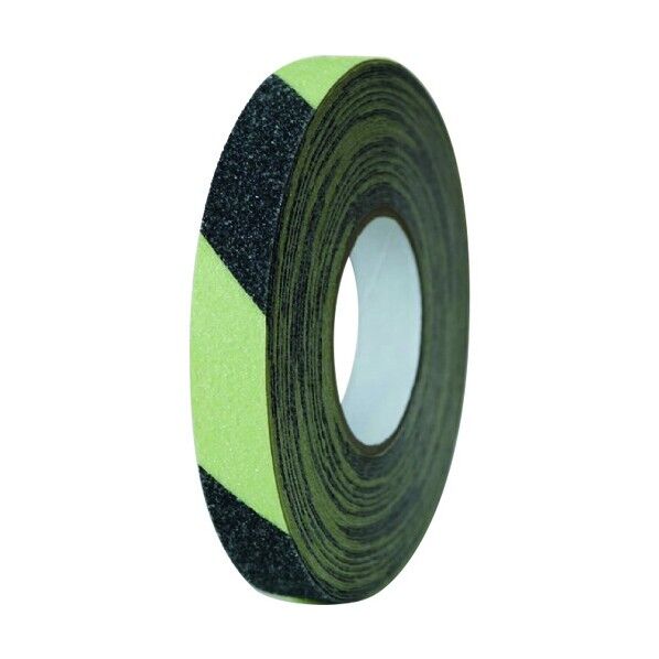 蓄光滑り止めテープ 幅25mm×18m 蓄光トラ 11635 1点