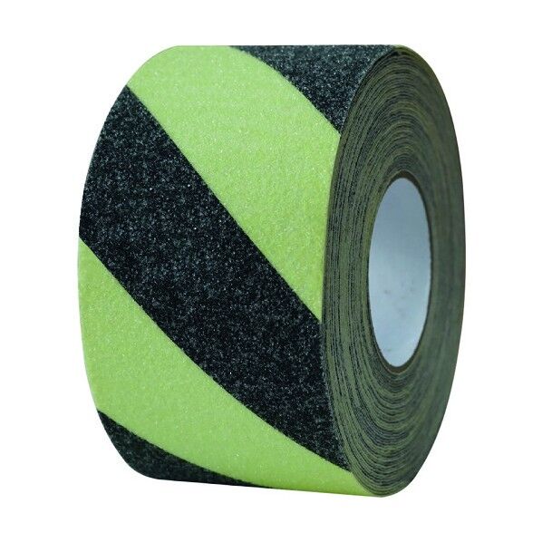 蓄光滑り止めテープ 幅100mm×18m 蓄光トラ 11636 1点