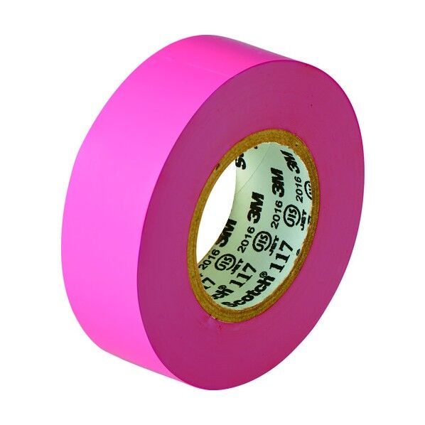 スコッチ ビニールテープ 桃 19mm×10m 117 PIN 10 10P 10巻