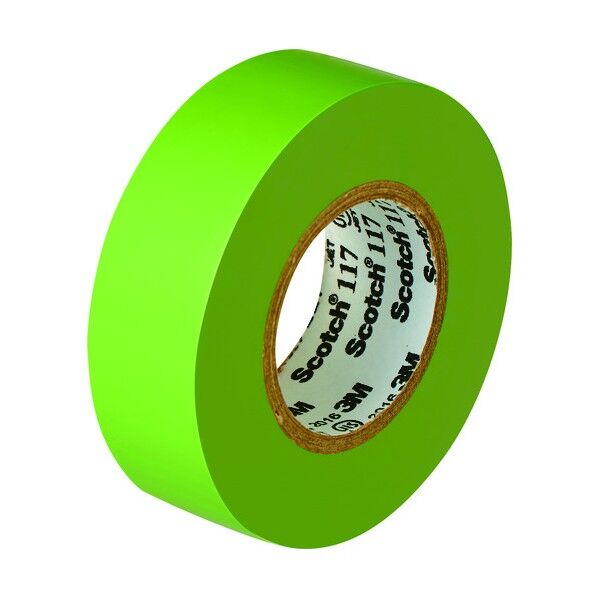 スコッチ ビニールテープ 黄緑 19mm×10m 117 L/G 10 10P 10巻