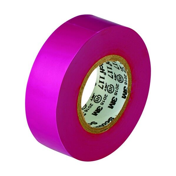 スコッチ ビニールテープ 紫 19mm×10m 117 PUR 10 10P 10巻