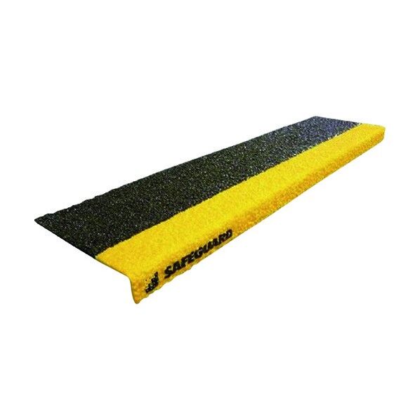 階段用滑り止めカバー 762×150×25MM 黒黄 木設置用取付ネジ付属 12089-W 1点
