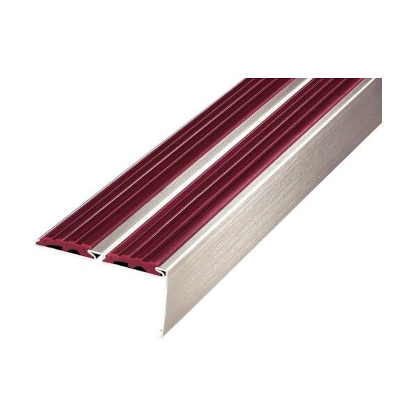 ノンスリップ 12-275S(D)K-14ブラウン ステンレスアシステップ タイヤカラー:ブラウン  穴明 2,000mm 12-275SD2014 1点