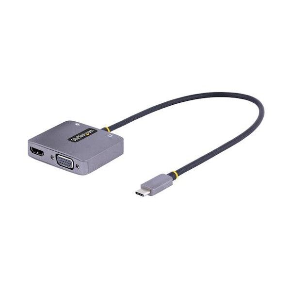 STARTEC.COM社 ドッキングステーション/USB-C/4K HDMI VGA/100W PD/オーディオ/TB 3/4/多機能 マルチハブ 122-USBC-HDMI-4K-VGA 1個
