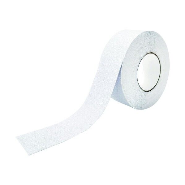 樹脂 非鉱物粒子 滑り止めテープ 幅50mm×18m 白 12201 1点