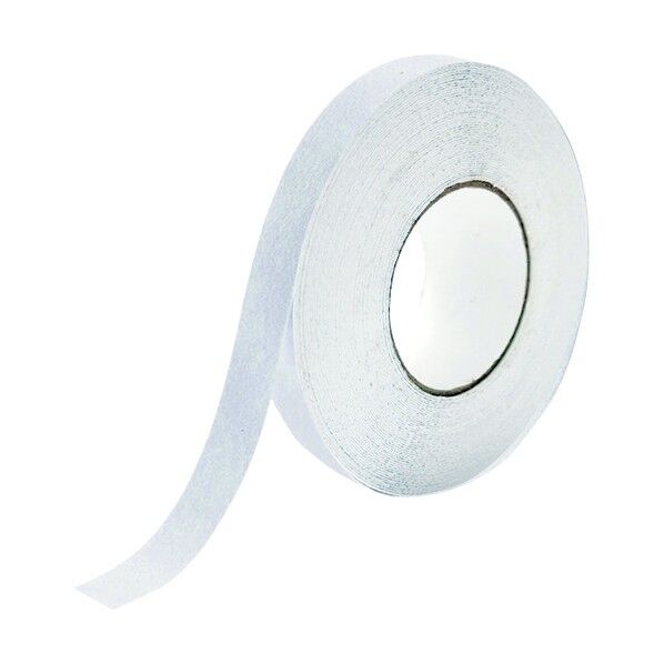 樹脂 非鉱物粒子 滑り止めテープ 幅25mm×18m 白 12203 1点