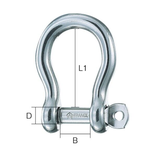 弓形シャックル(SUS316L製)
