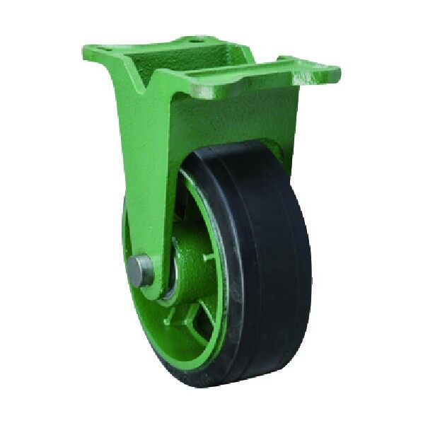 幅広型固定金具付ゴム車輪 125X65 125X65TKB 1点