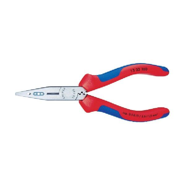 クニペックス KNIPEX 電気技師用ラジオペンチ 落下防止 160mm 13 05 160 T 1点...