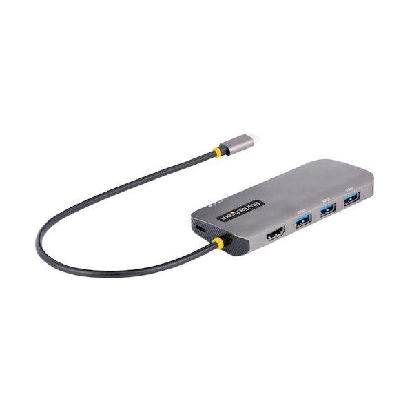 STARTEC.COM社 ドッキングステーション/USB-C/4KHDMI/100WPD/USBハブ/イーサネット/多機能 USBマルチハブ 127B-USBC-MULTIPORT 1個