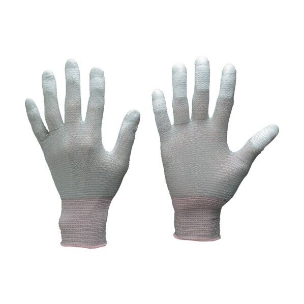 TOWA/トーワ 産業用クリーン制電手袋エレポイント グレー S 130...