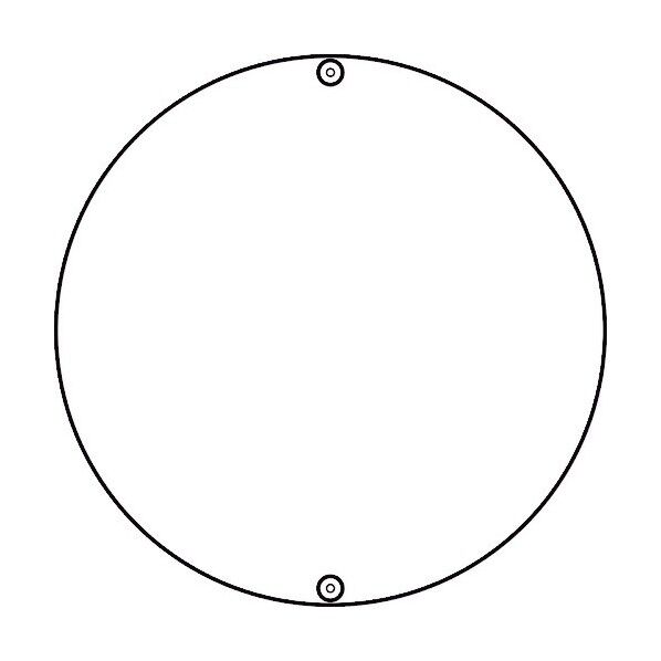 道路 400丸 道路標識・構内用白無地タイプ400mmΦスチール