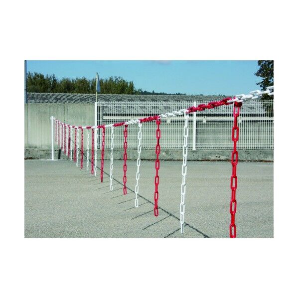NOVAP社 注意喚起プラチェーン バリアチェーン レッド/ホワイト 10m 1360136 1点...