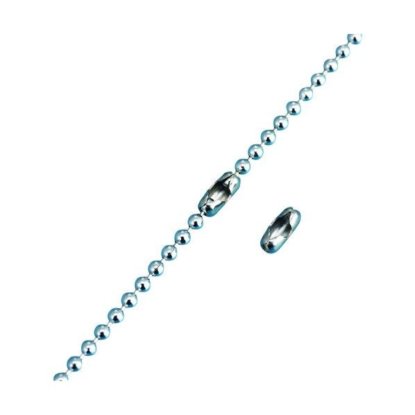 ボールチェーン用コネクター 金具03‐S 2.3mmΦ用 137031 100個