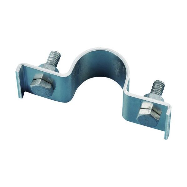 平リブ用取付金具 丸型ポール/片面表示用 金具381U‐S アルミ製 137801 1個