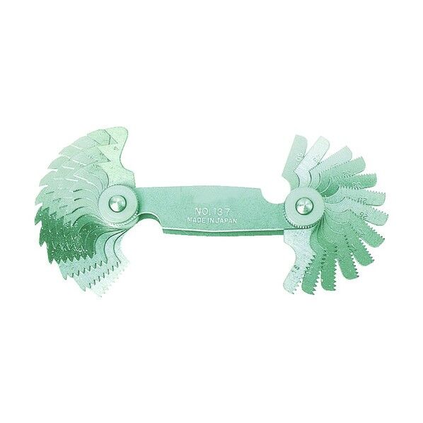 ピッチゲージ測定範囲4~60山55°26枚組 137 (26マイセット) 26枚