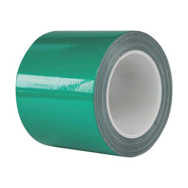 再帰反射ラインテープ 幅100mm×22m 緑 14344 1点