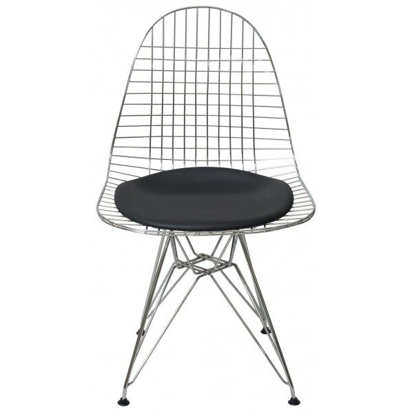 ワイヤーチェア ブラック 幅約50×奥行約48×高さ約86 PCX-019 1個