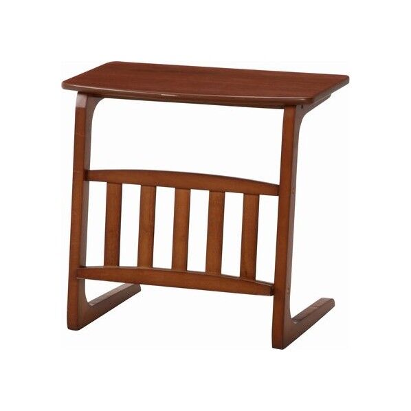 サイドテーブルノルン マガジンラック付き ミディアムブラウン 便利グッズ(文具・OA機器) 96553 Table-16-5534 1台