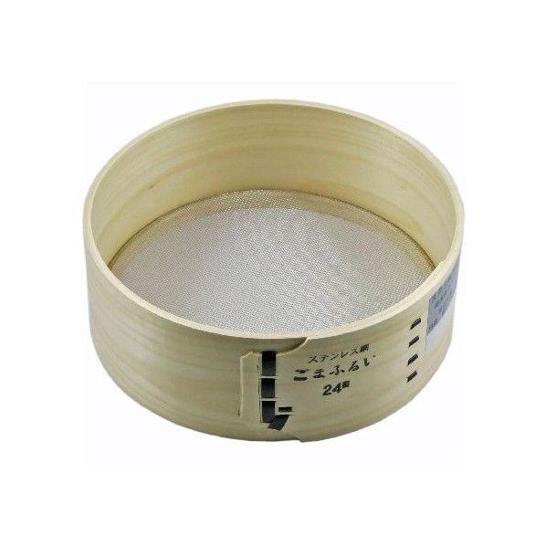 大五郎 国産ヒノキ 丸フルイ ステンレス 24目 21cm 1個...