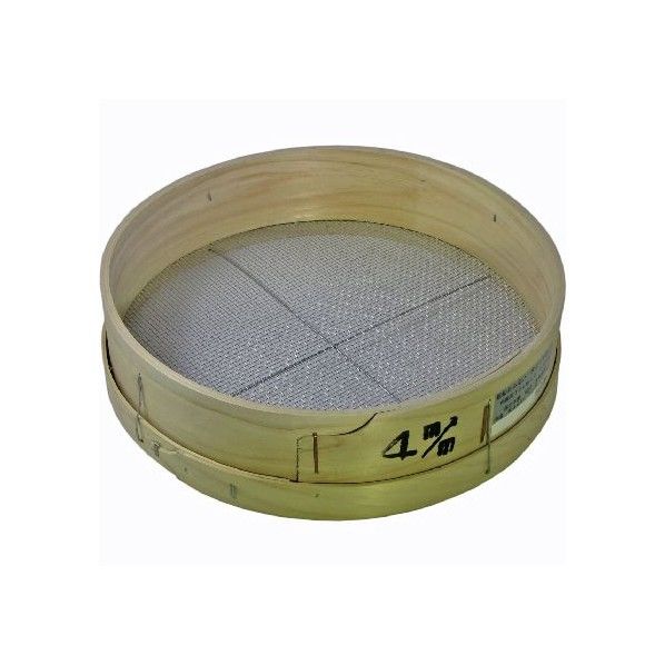 国産ヒノキ 丸フルイ 8目 36cm 1個