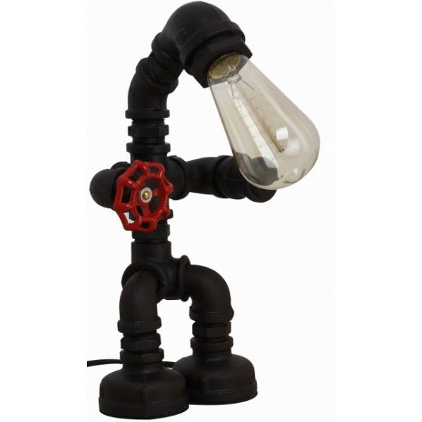 デスクランプ 水道管バルブ付 水道用フレキパイプ XS170841 1台