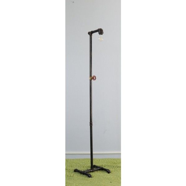 水道管 フロアランプ 1灯 H脚 水道用フレキパイプ XS180453 1台