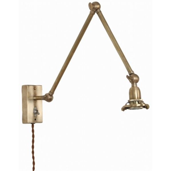 真鍮ブラケット ロングアーム 3点留め E17 XS180253 1台