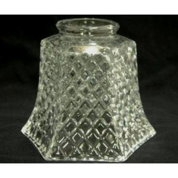 ランプ傘 編目カット6角クリア シェード・ロールアップスクリーン 1個