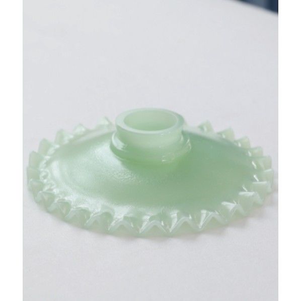 ガラスシェード グリーン縁波平縁クリヤー シェード・ロールアップスクリーン 1個