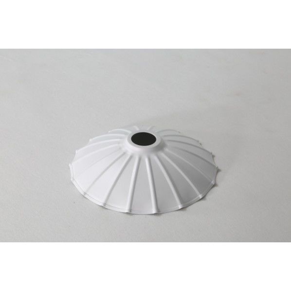 アイアンシェード 皿型 ストライプ Φ25cm ライトグレー シェード・ロールアップスクリーン 1個