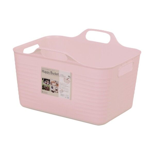 ハッピーバケット 角 1507 S型 ピンク 375×293×244 150763 1点