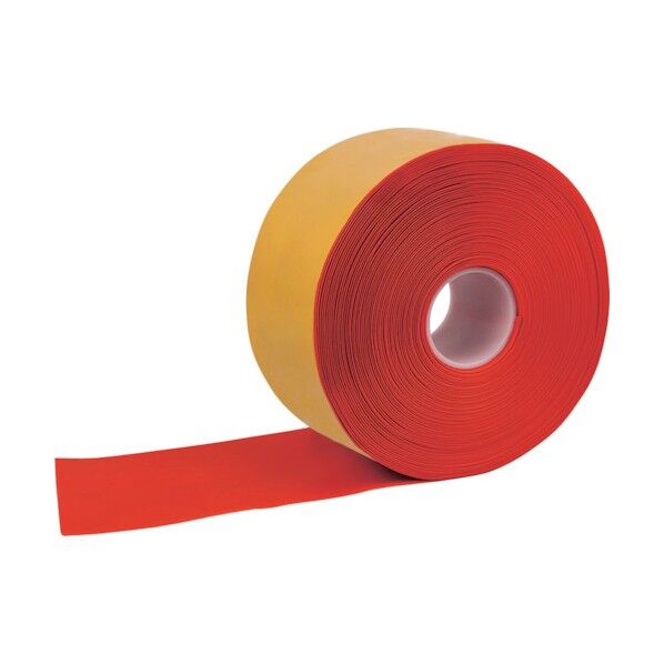 セーフラン安全用品 高耐久ラインテープ 幅100mm×30m 赤 15102 1点