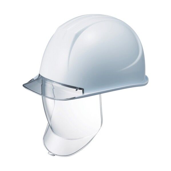 タニザワ　特大型ヘルメット　大型シールド面付　溝付　透明ひさし付