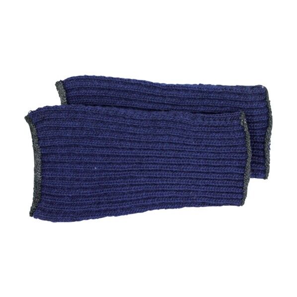 マモリストカラーニット手甲 紺 #1740-3PNVY 3双