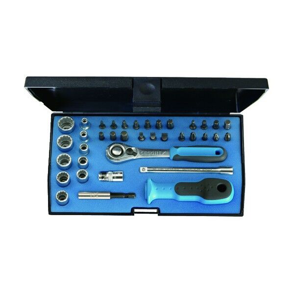 GEDORE ビット・ソケットレンチ37点セット 差込角6.35mm 1