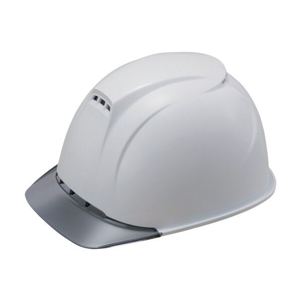 ヘルメット(透明ひさし・高通気性型)白/グレー