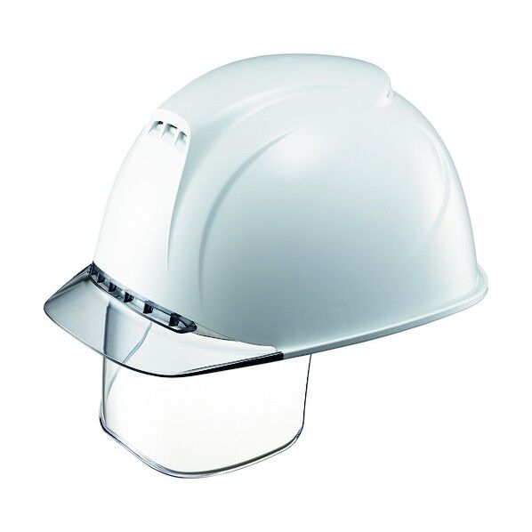 エアライト搭載ヘルメット 透明バイザータイプ・溝付・通気孔付・ワイドシールド付 1830VJ-SE-V2-W1-J 1個