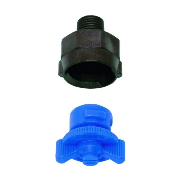 ワンタッチ着脱標準扇形ノズル INVVシリーズ 樹脂製 1/8オス 65° 1/8M INVV 6540 PP(FEPM)+PPS 1点