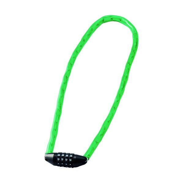 チェーンロック(ダイヤル錠タイプ)CD‐100G フリーダイヤル 緑 1000mm 195071 1個