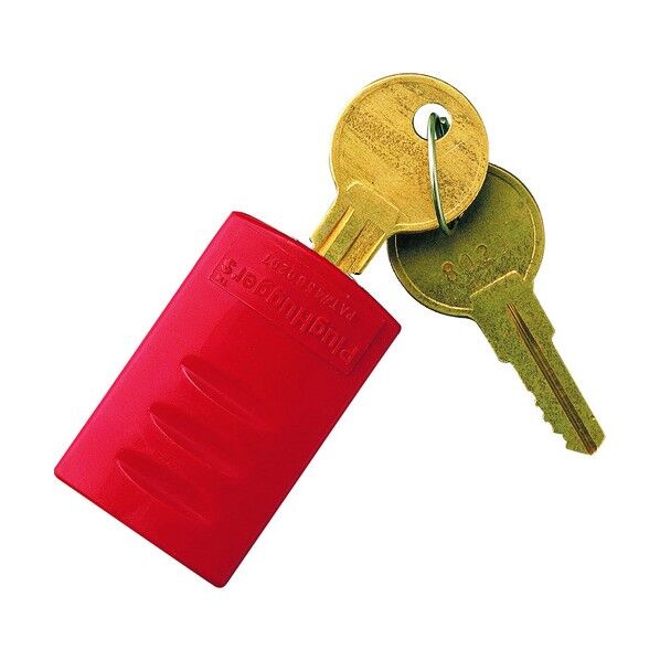 プラグロックアウト プラグロック-A 27.5×44.7×18.7mm 鍵2個付 安全標識 195050 1個