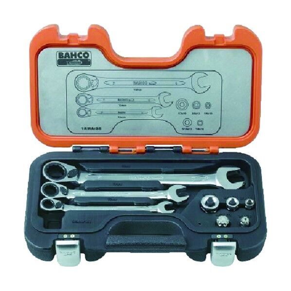 ラチェットコンビレンチ&アダプターセット 1RMAS8 1S