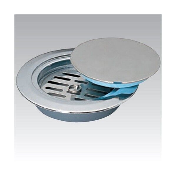 ワンプッシュ(内部目皿付)ツバ広掃除口(VP・VU兼用) D-3COVT-N-PU 50 1個