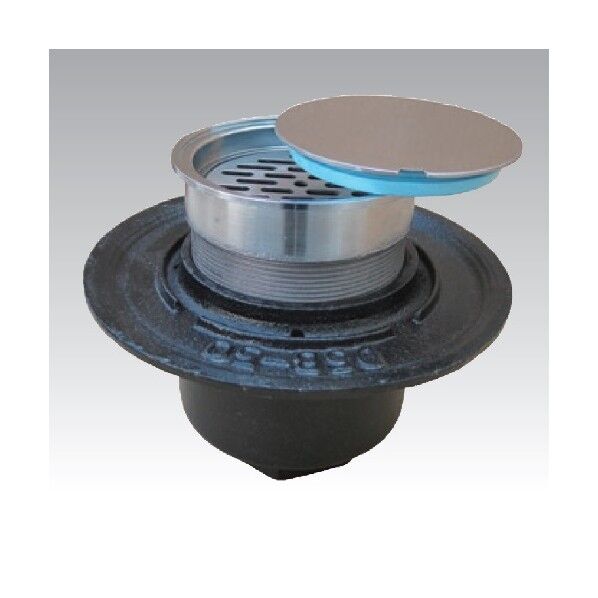 防水用床排水トラップ掃除口(内部目皿付) D-5B-3CO 1個