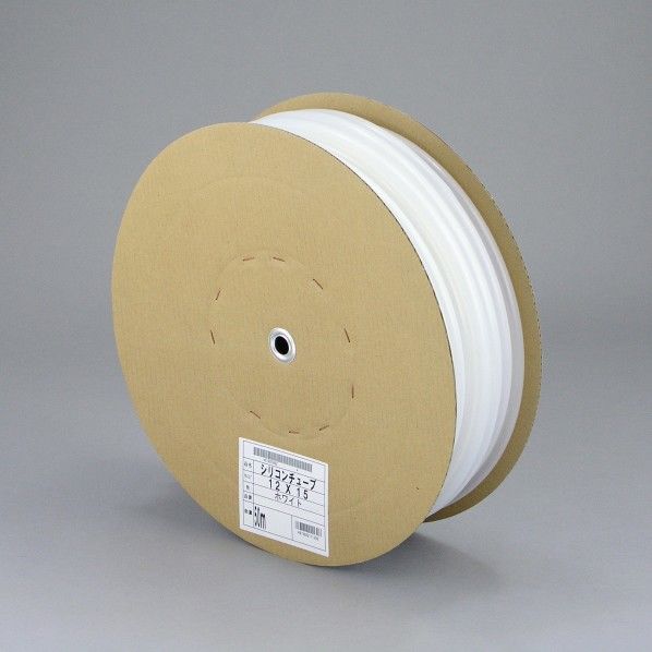 シリコンチューブ ドラム巻 15mm×20mm×30m ホワイト ST-1520D 30W