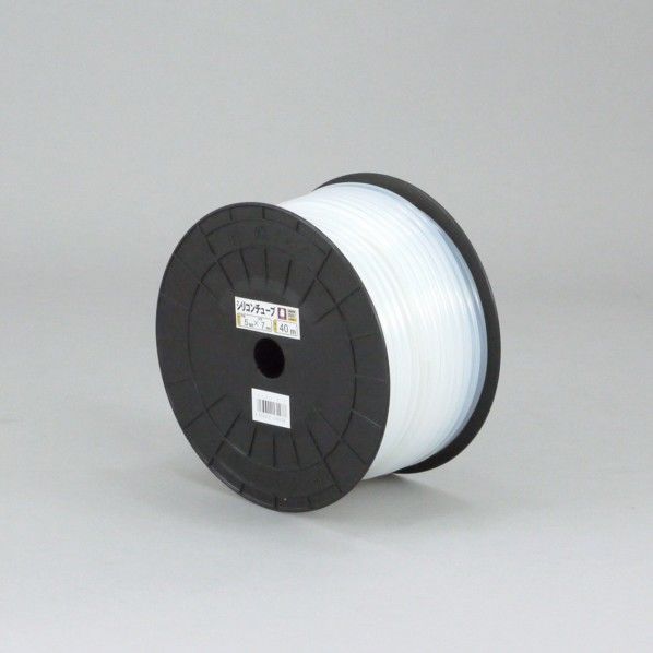 シリコンチューブ プチドラム巻 ホワイト 4mm×6mm×40m ST-4 1個